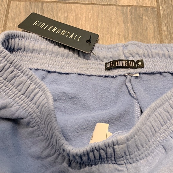 Girl Knows All Light Blue Washed Joggers - XL - Picture 3 of 3